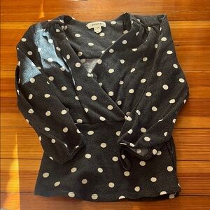 Monteau peplum polka dot top
